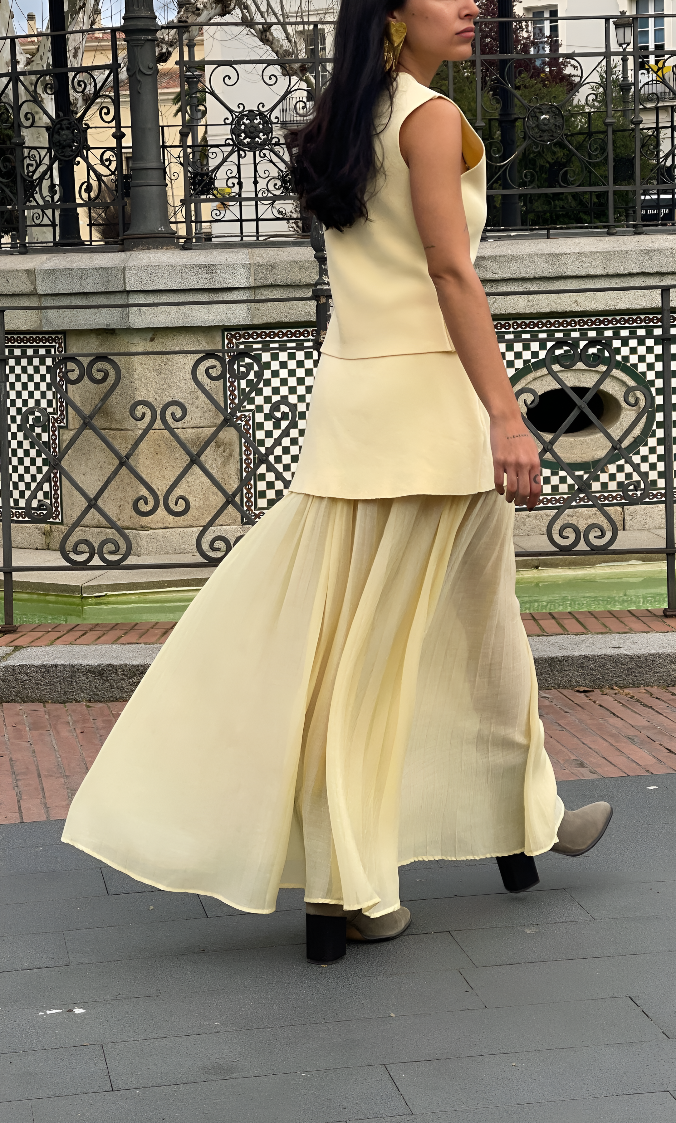 Zaira Silk Blend Skirt Set