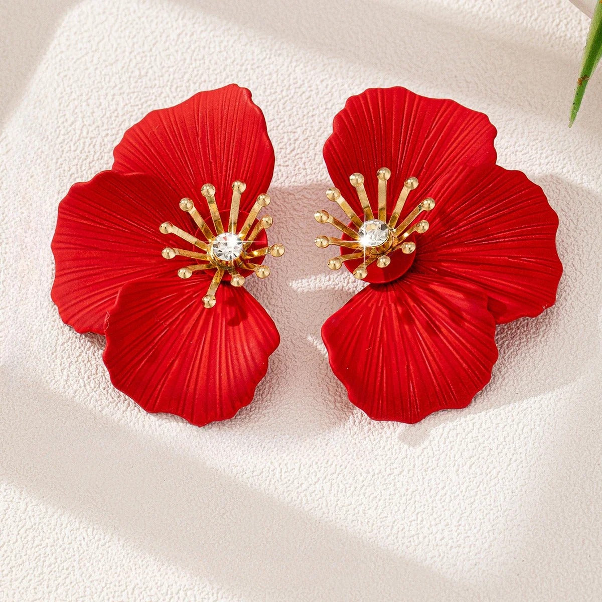 Chic Hibiscus Stud Earrings - Nadine Elegance