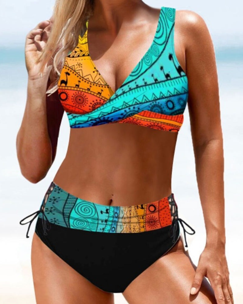 Colorful bikini swimsuit