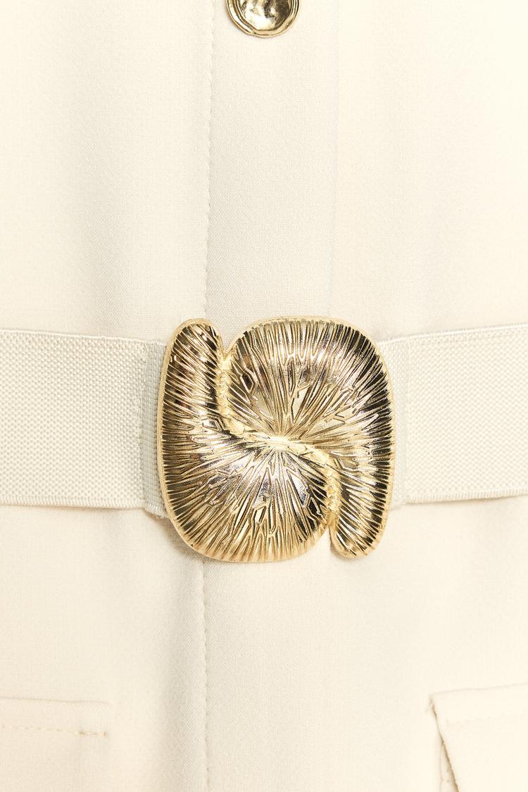 Leonie Crepe Dress with Belt