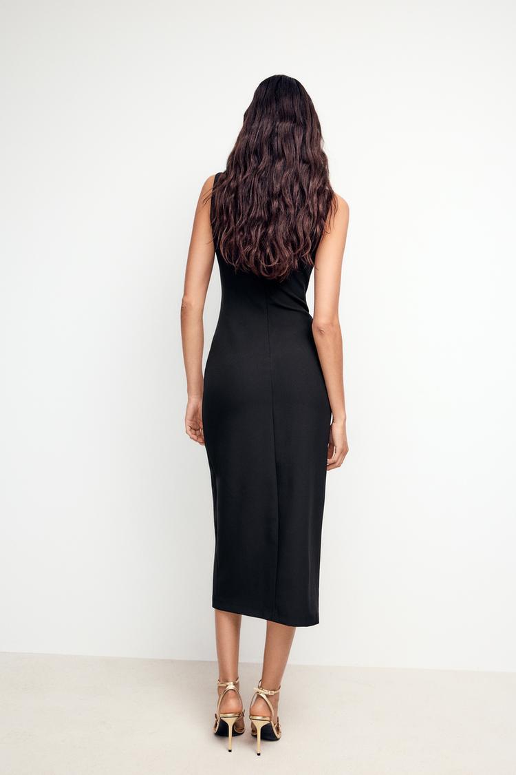 Leonie Crepe Dress with Belt