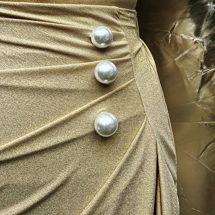 Vionna Halter Neck Pearl Swimsuit