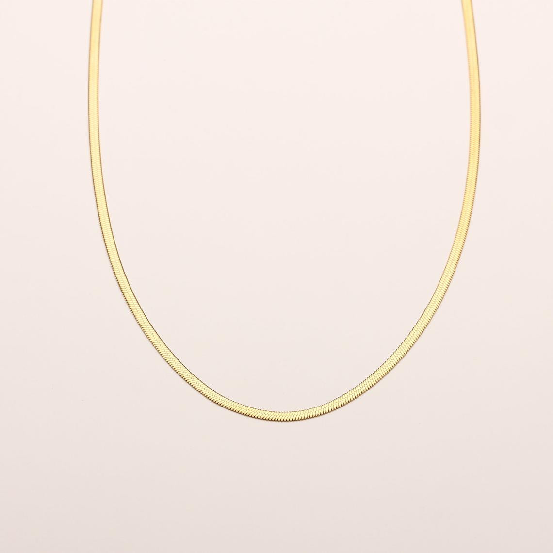 Elegant Layered Herringbone Necklace - Isa for a stylish look