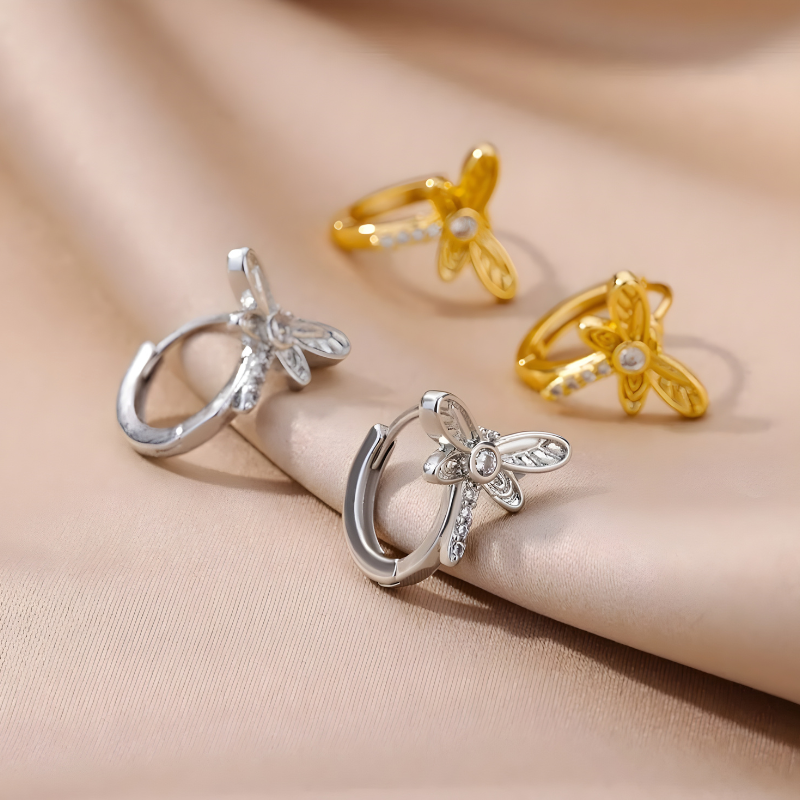 Lise Golden Butterfly Earrings - Elegant and Unique Earring Accessories