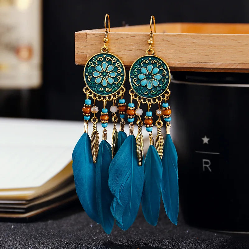 Cheryl Bohemian Dangling Earrings with Elegant Tassels for a Stylish Look