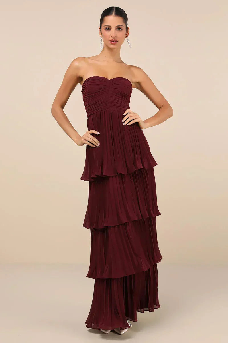 Sweetheart Plum Maxi Dress
