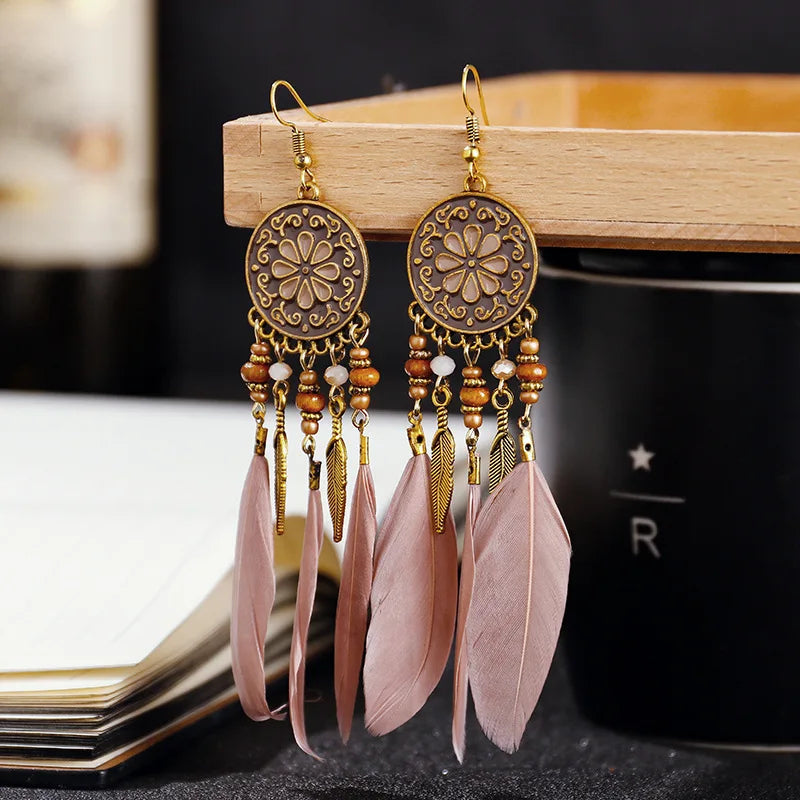 Cheryl Bohemian Dangling Earrings with Elegant Tassels for a Stylish Look