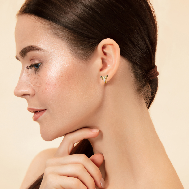 Lise Golden Butterfly Earrings - Elegant and Unique Earring Accessories