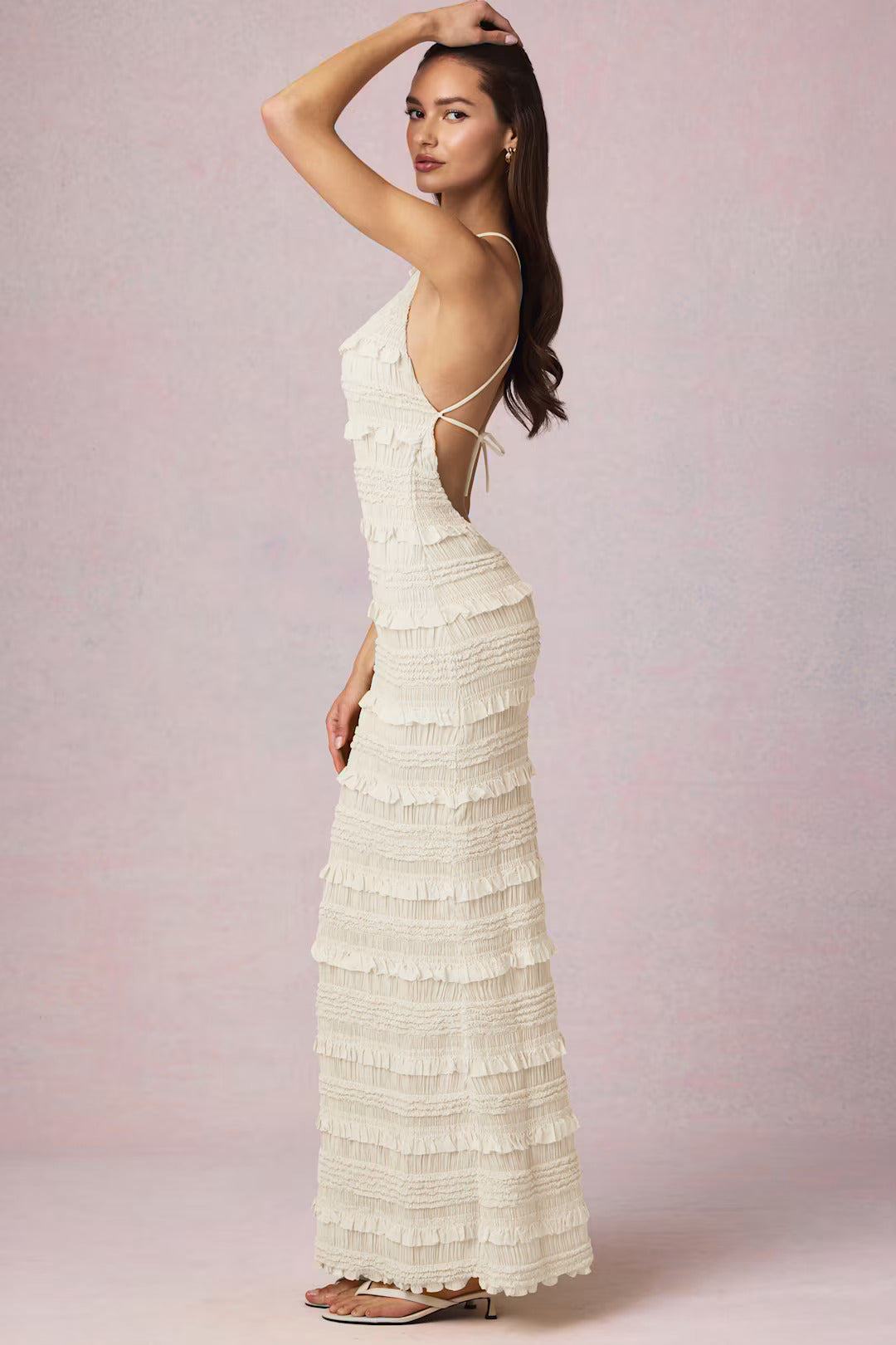 Aurelia Halter Ruffle Maxi