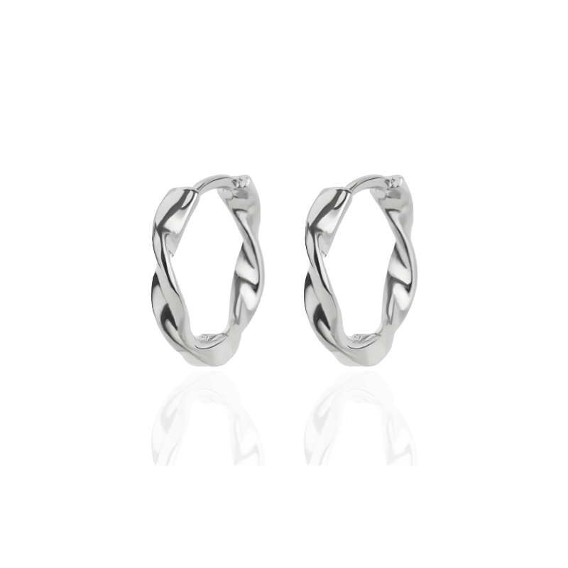 Elegant Twisted Hoop Earrings - Vera for a stylish look