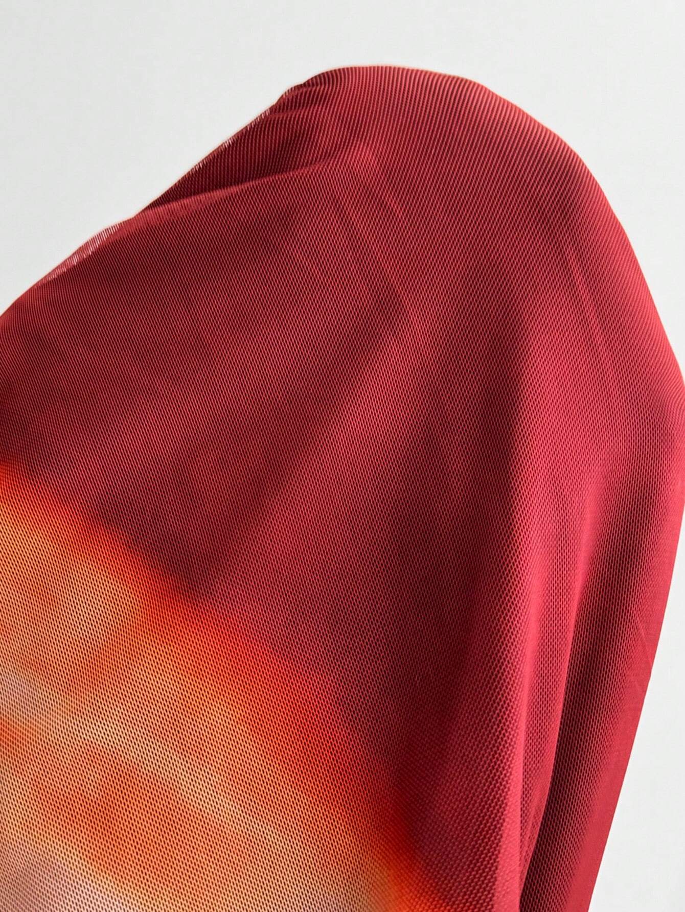 Tie Dye Ruched Maxi Dress