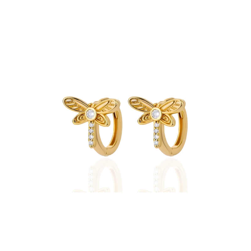 Lise Golden Butterfly Earrings - Elegant and Unique Earring Accessories