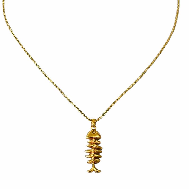 Elegant Gold-Plated Herringbone Necklace - Merle for a Timeless Look