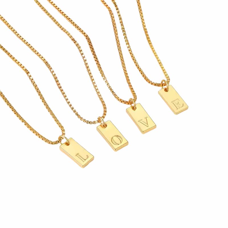 Elegant Initial Letter Chains – Stylish Personalized Jewelry Piece by Aleid