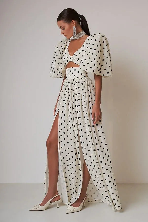 Monique Polka Dot Skirt Set