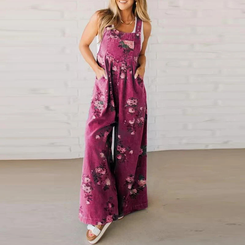 Casual Elegant Floral Jumpsuit