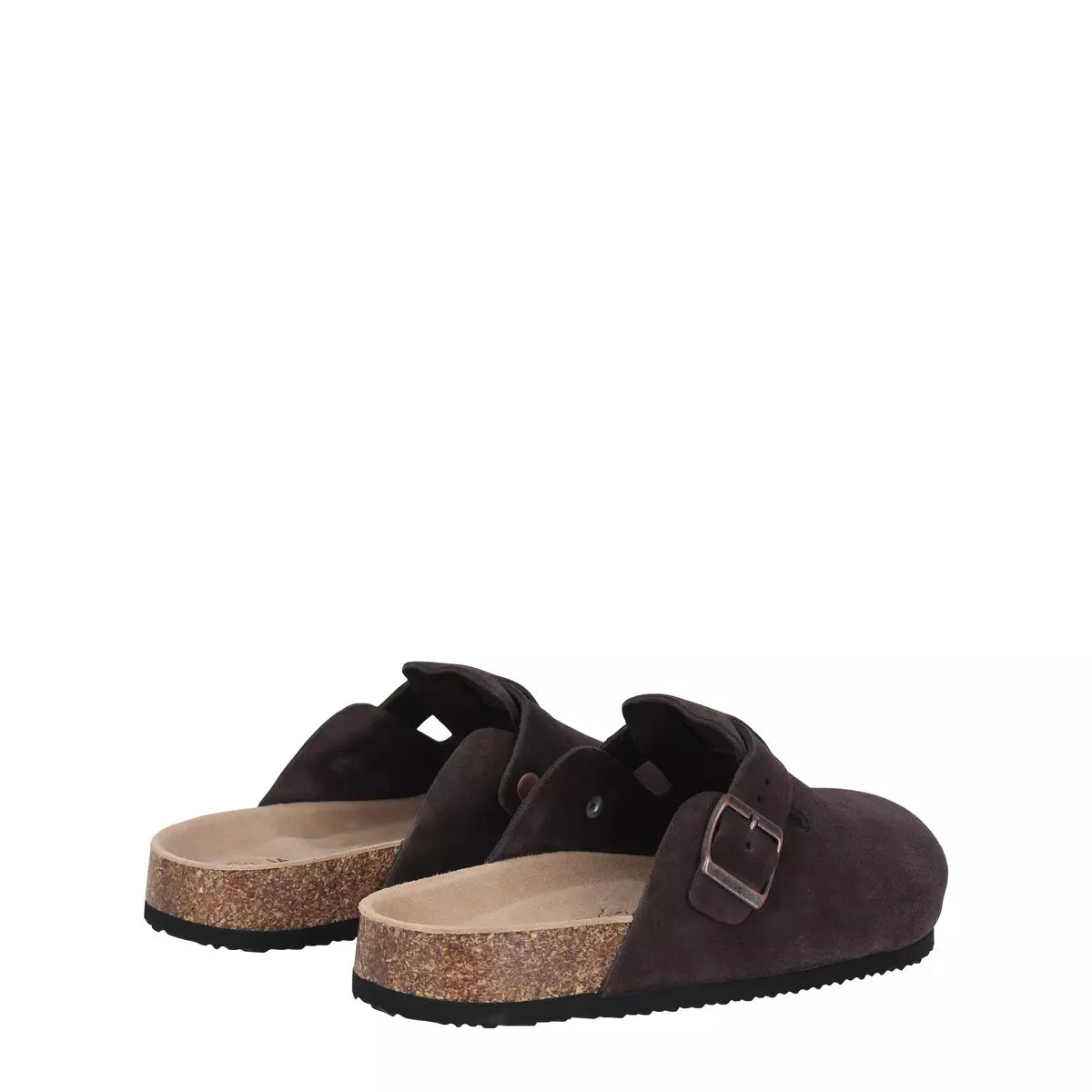 Evergreen Closed Round Toe Suede Clogs