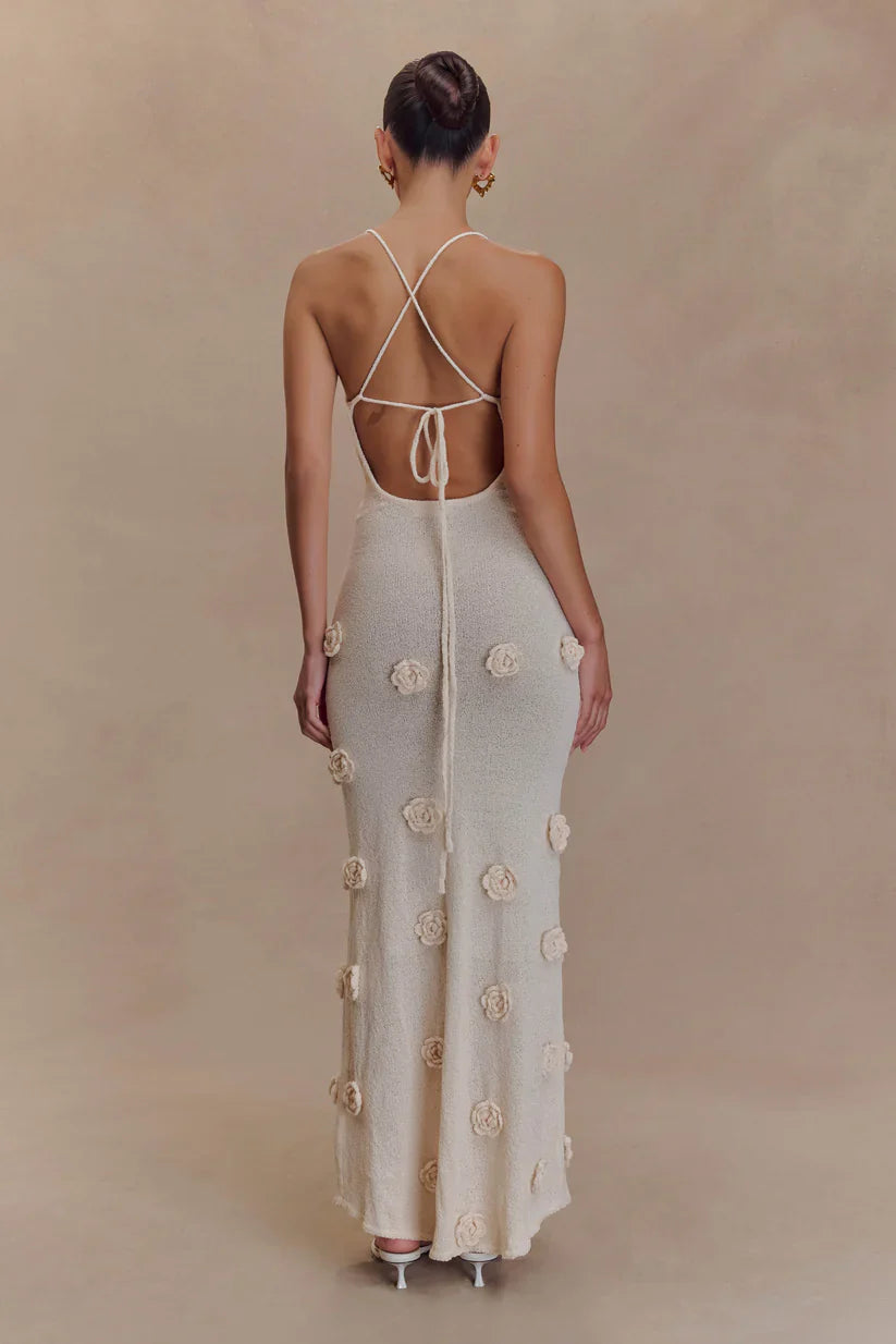 Nayla Crochet Floral Maxi