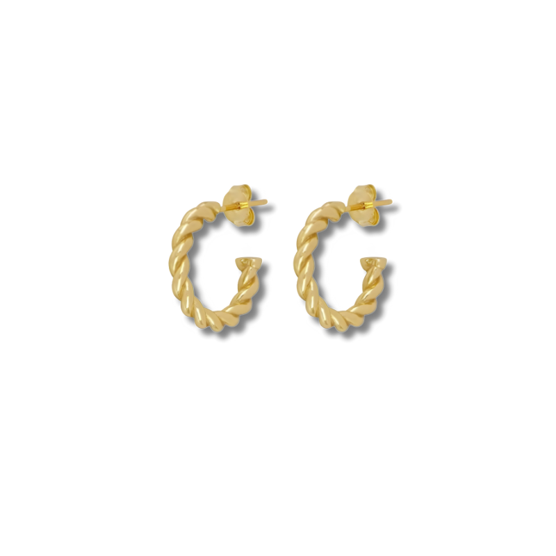 Elegant Gold-Plated Earrings and Pendant Set - Bibi