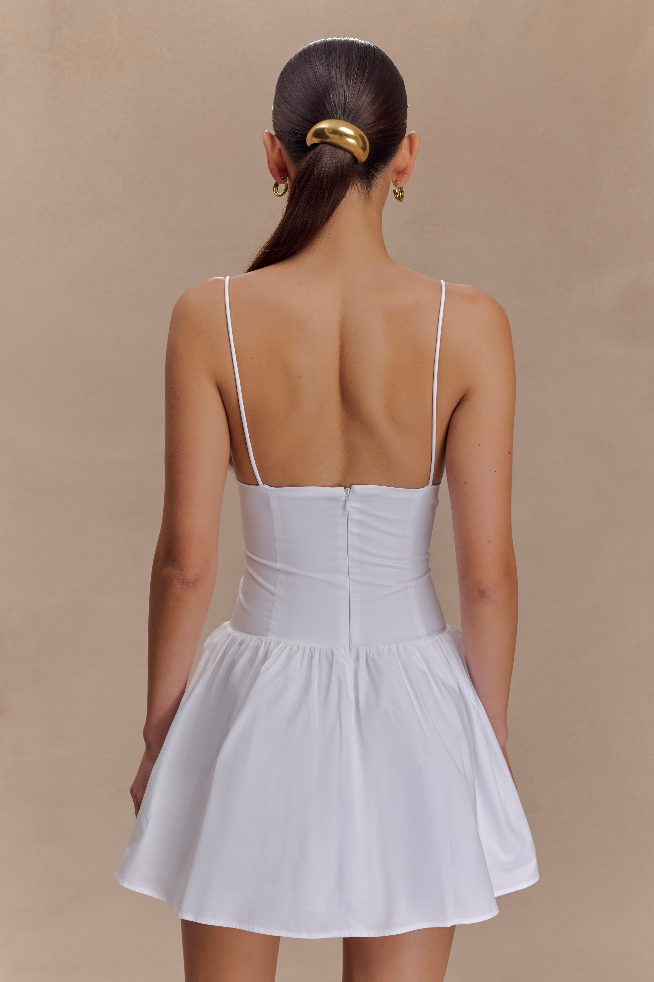 Jasmine Cotton Frill Mini Dress