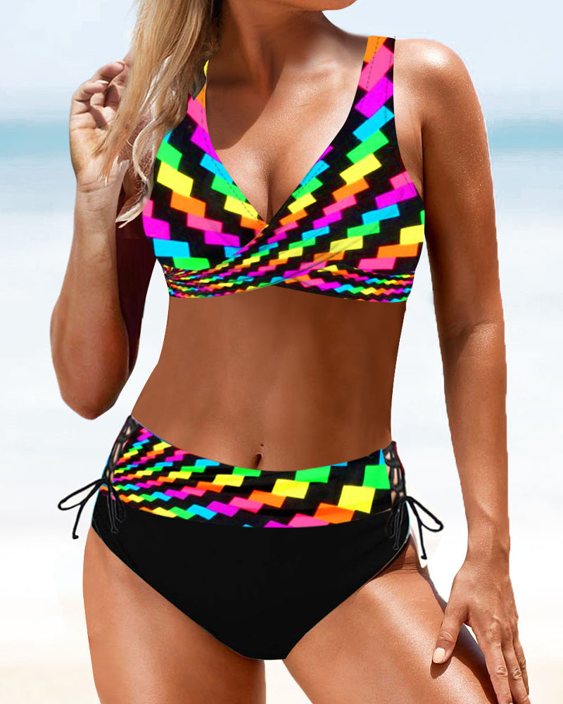 Colorful bikini swimsuit