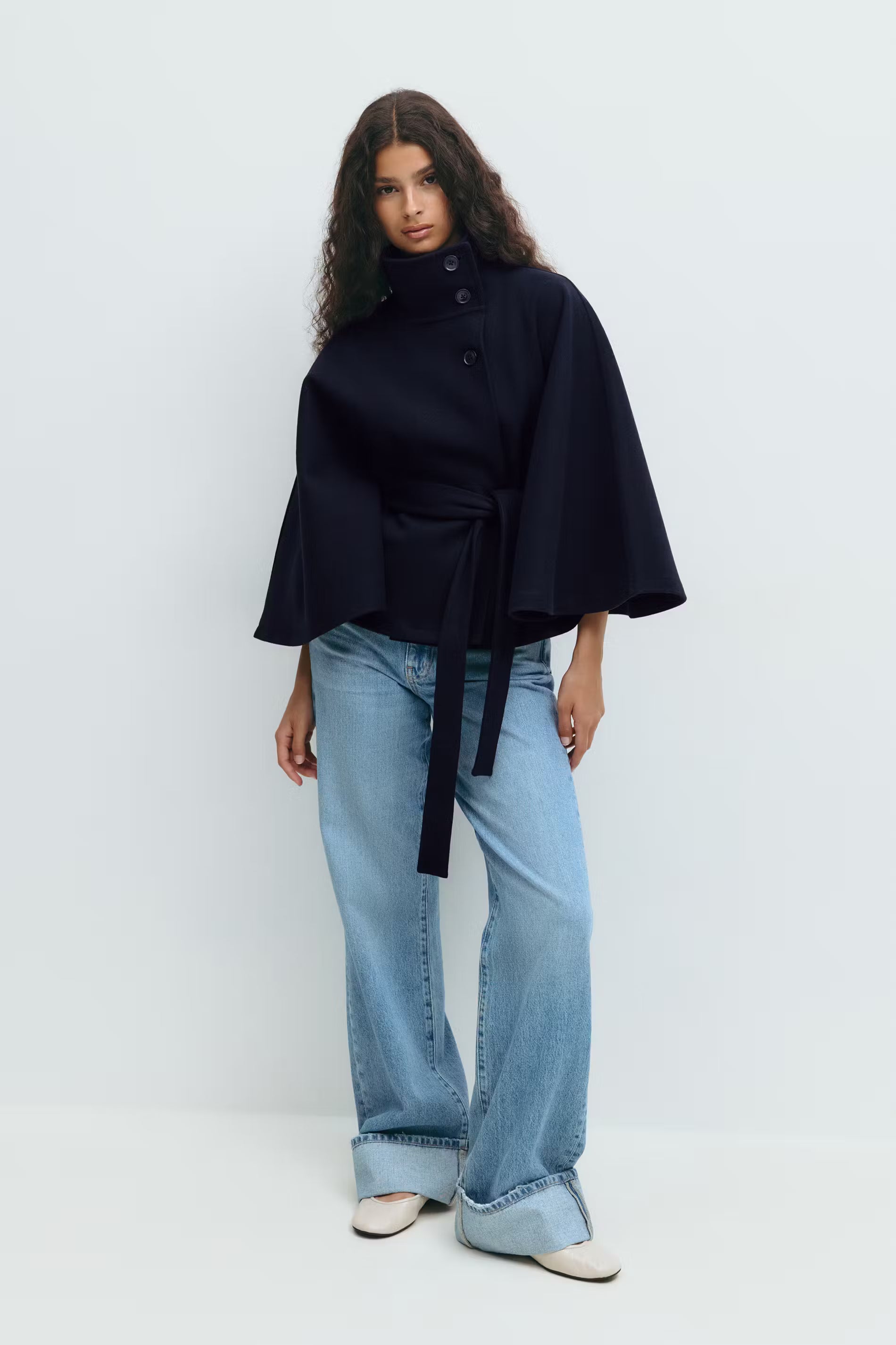 Elora - Belted Cape Jacket