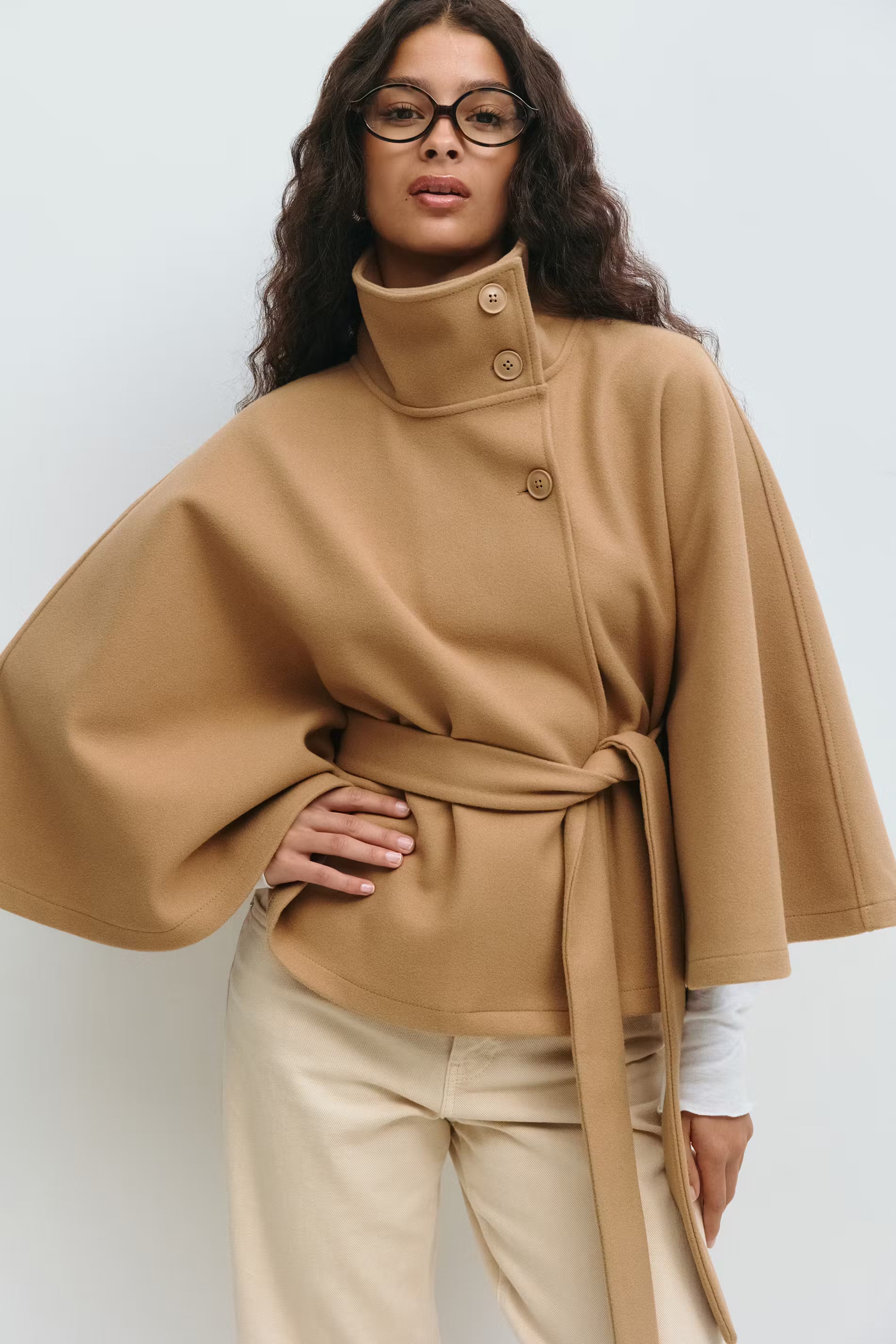 Elora - Belted Cape Jacket