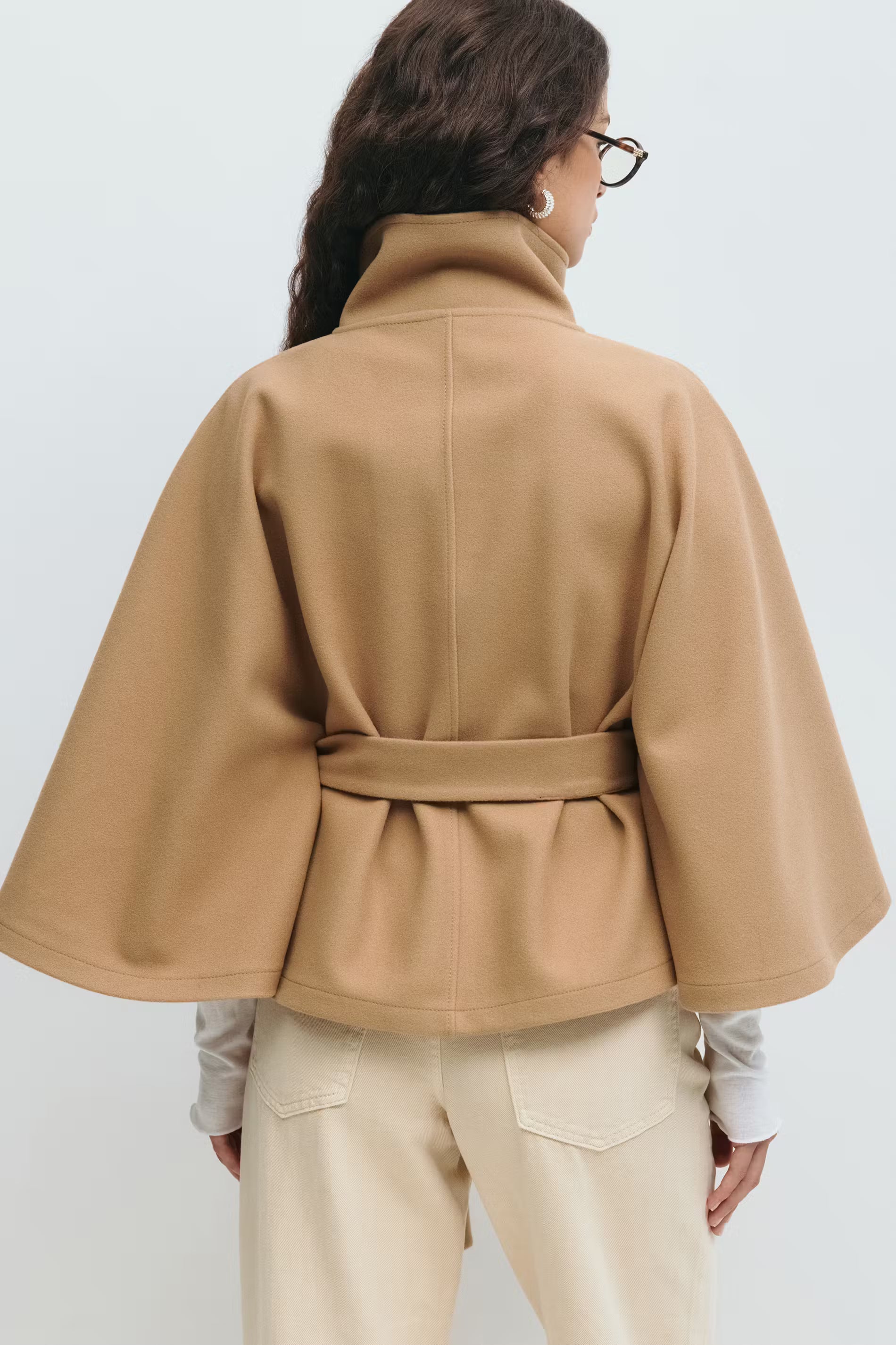 Elora - Belted Cape Jacket