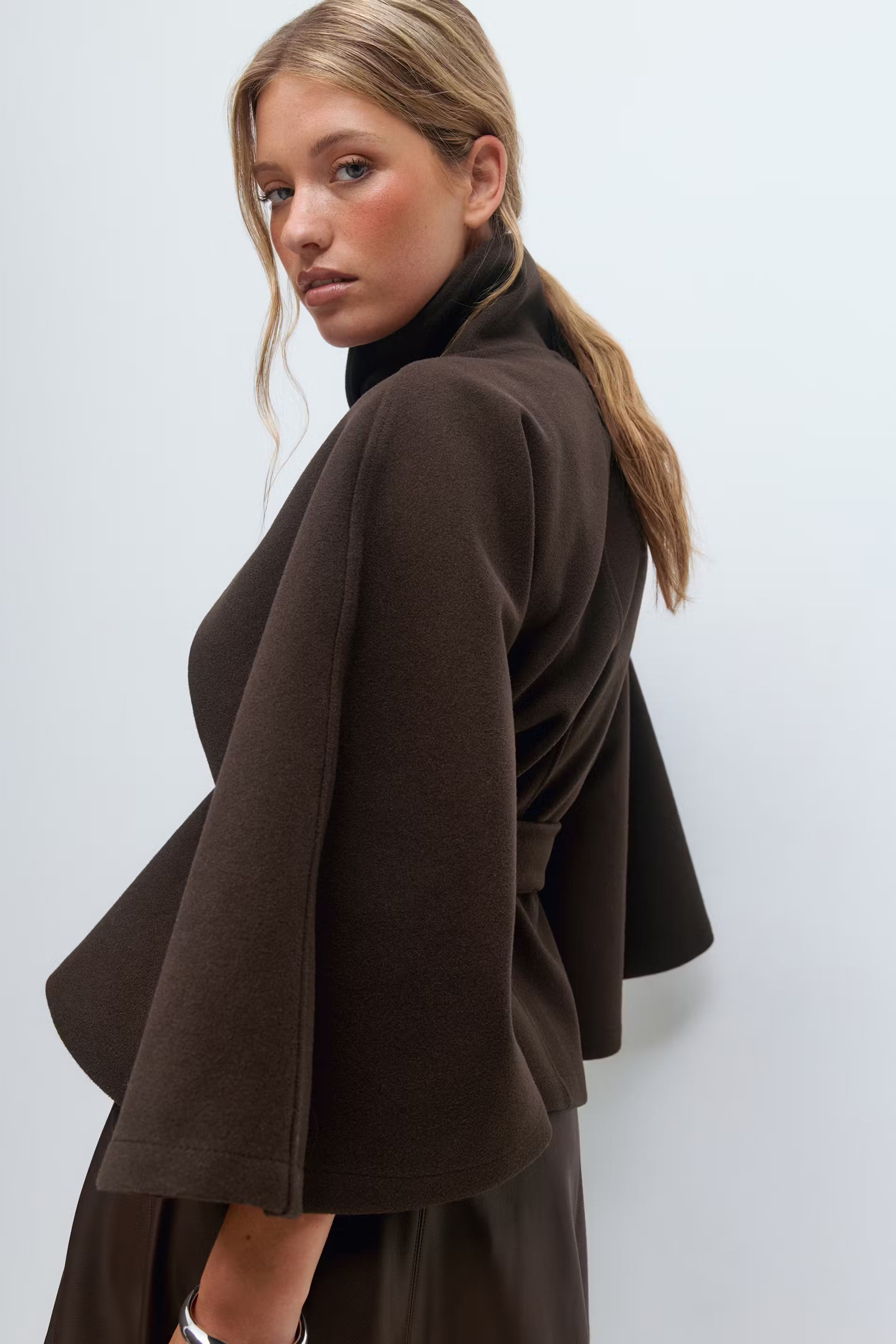 Elora - Belted Cape Jacket