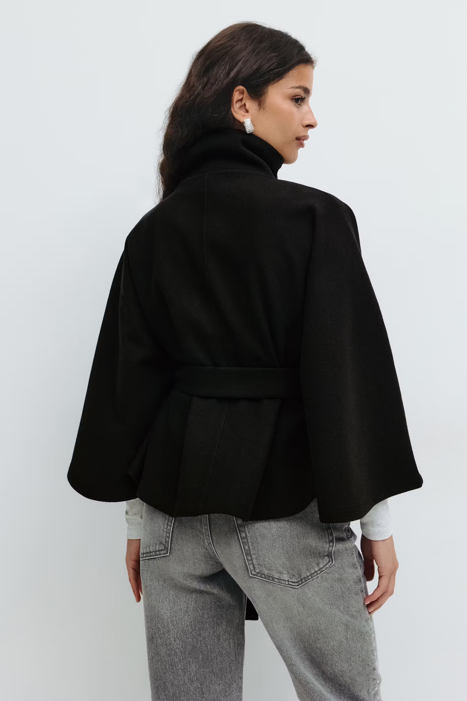 Elora - Belted Cape Jacket