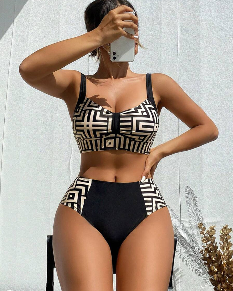 Printed Stylish Two-Piece Bikini