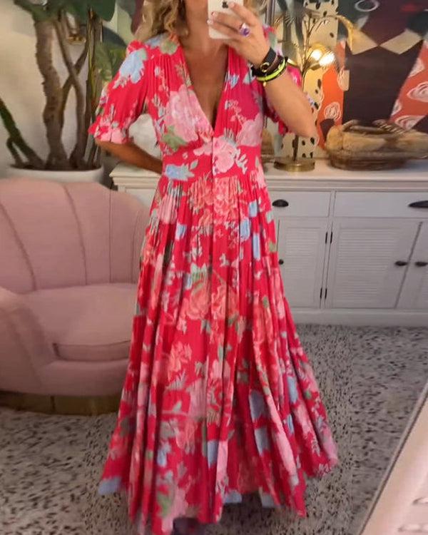 Dionne - Vibrant Floral Dress