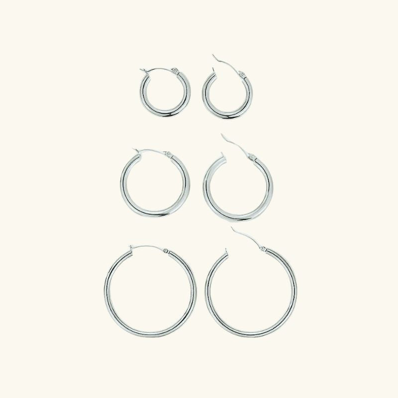 Wide Round Earrings - Jeffi