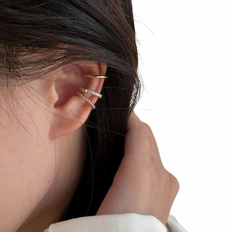 Women's Stylish 3-Piece Earring Set with Stud Earrings - Nova