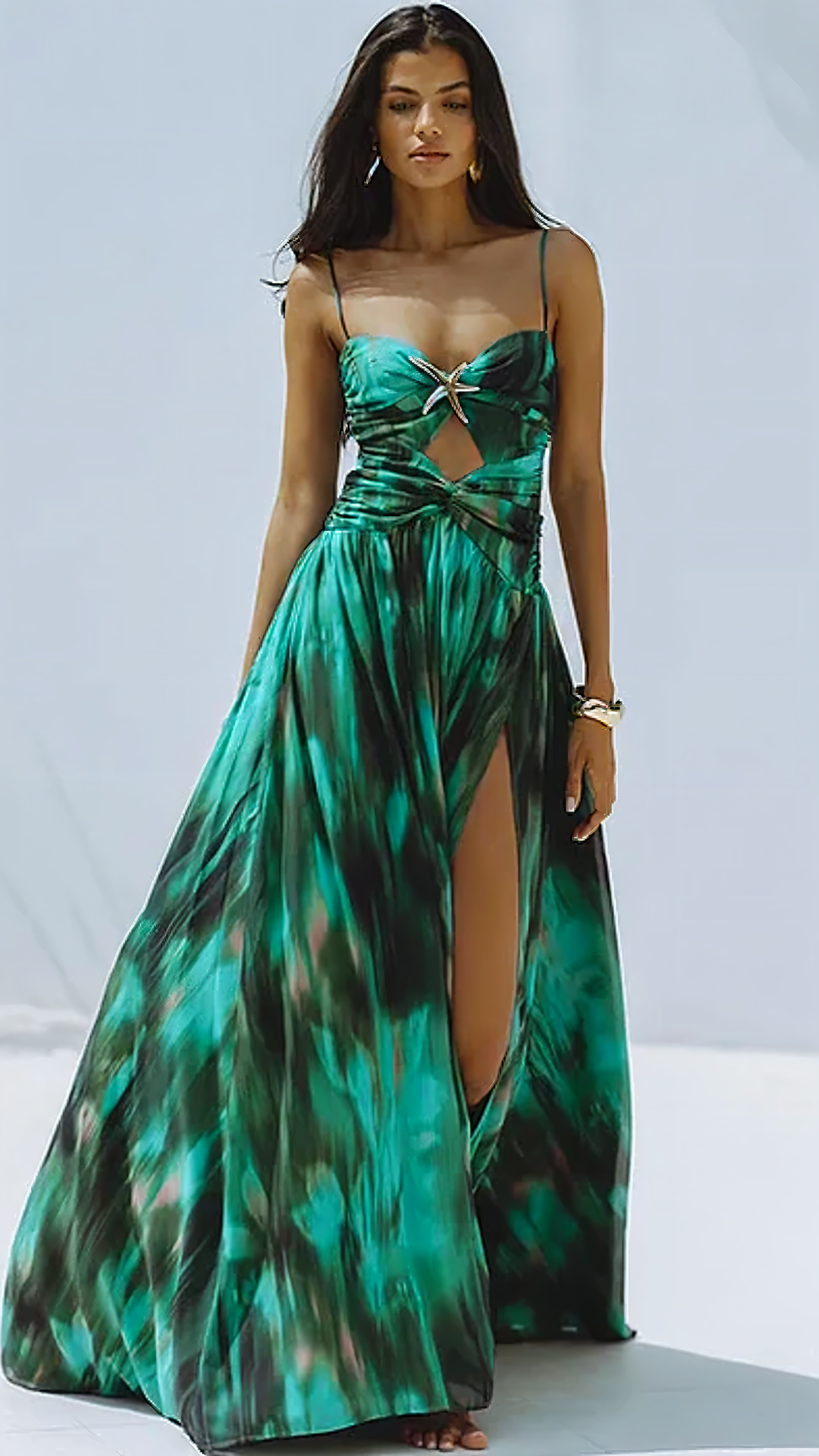 Mary Green Silhouette Swimsuit Set