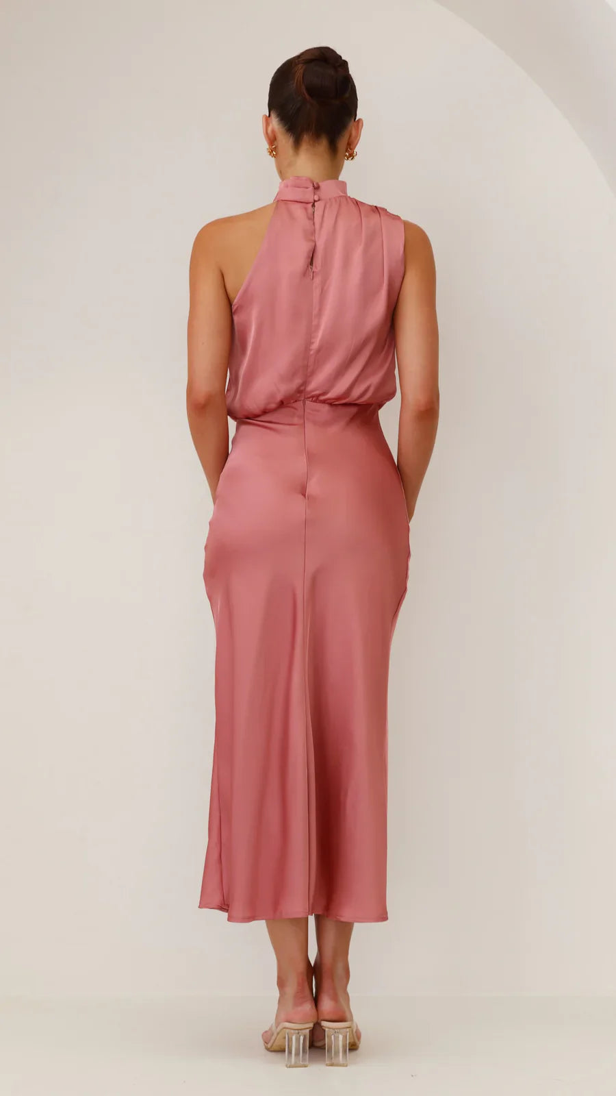 Amara Satin Couture Maxi Dress