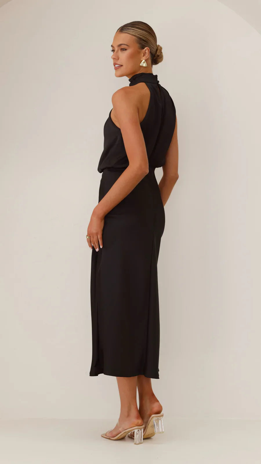 Amara Satin Couture Maxi Dress