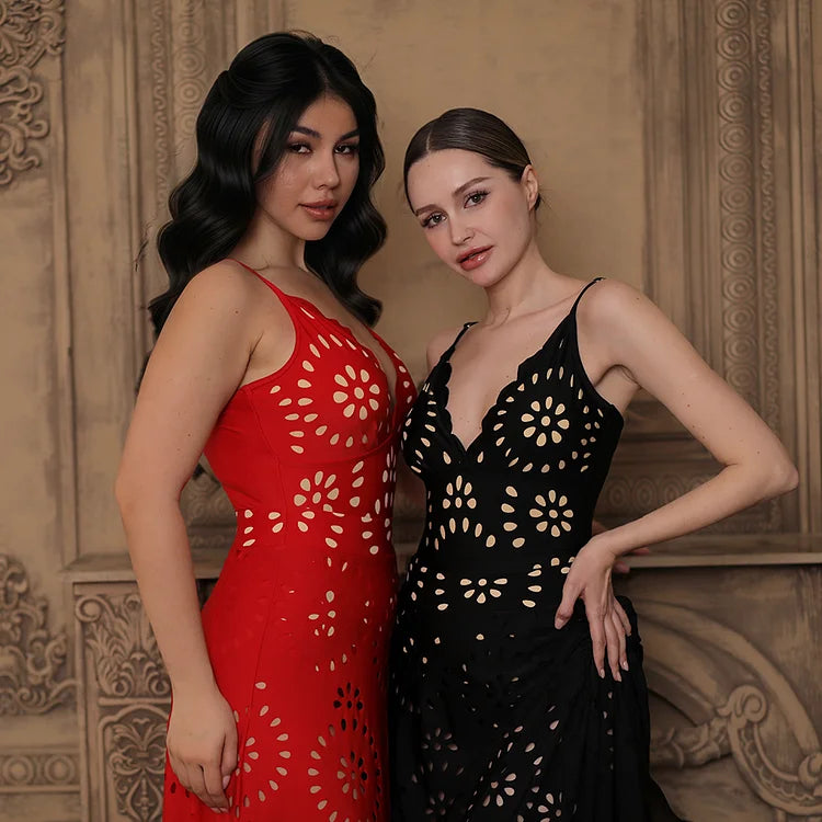 Mira Floral Laser Cutout Skirtini