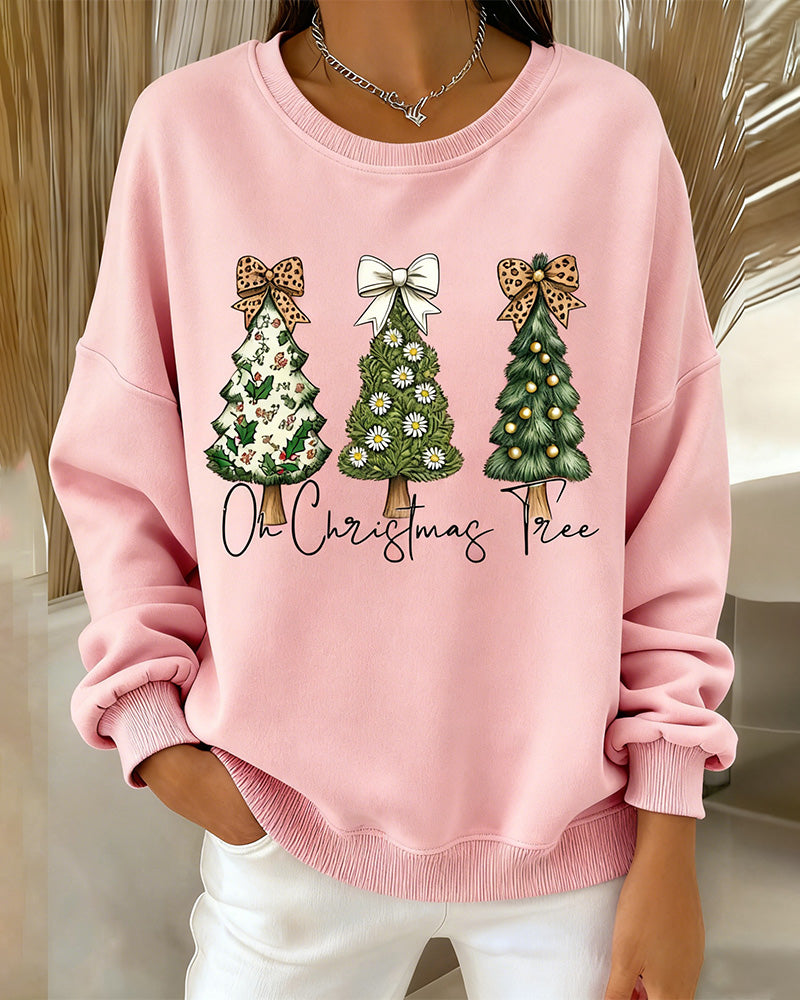 Printed Loose Fit Sweatshirt With Dropped Shoulders