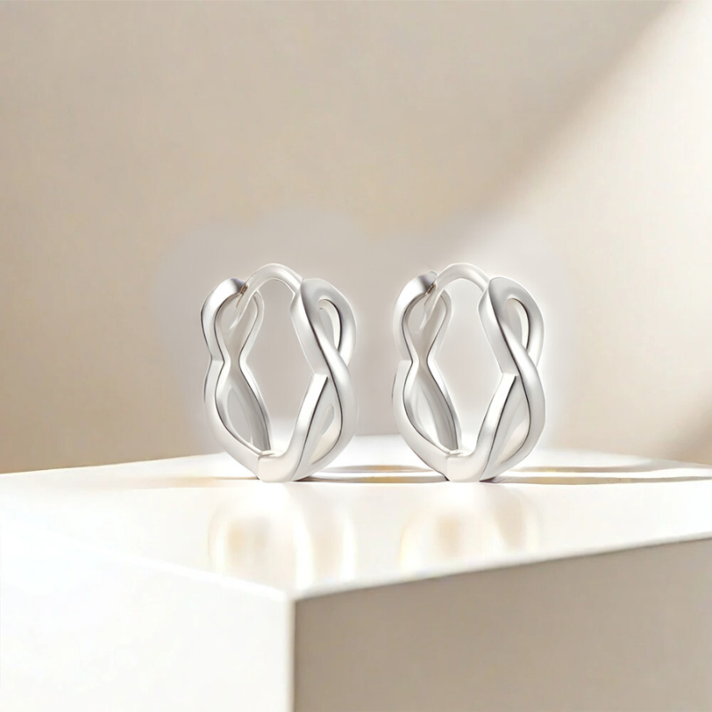 Elegant Infinite Earrings - Sarah for a timeless and stylish look