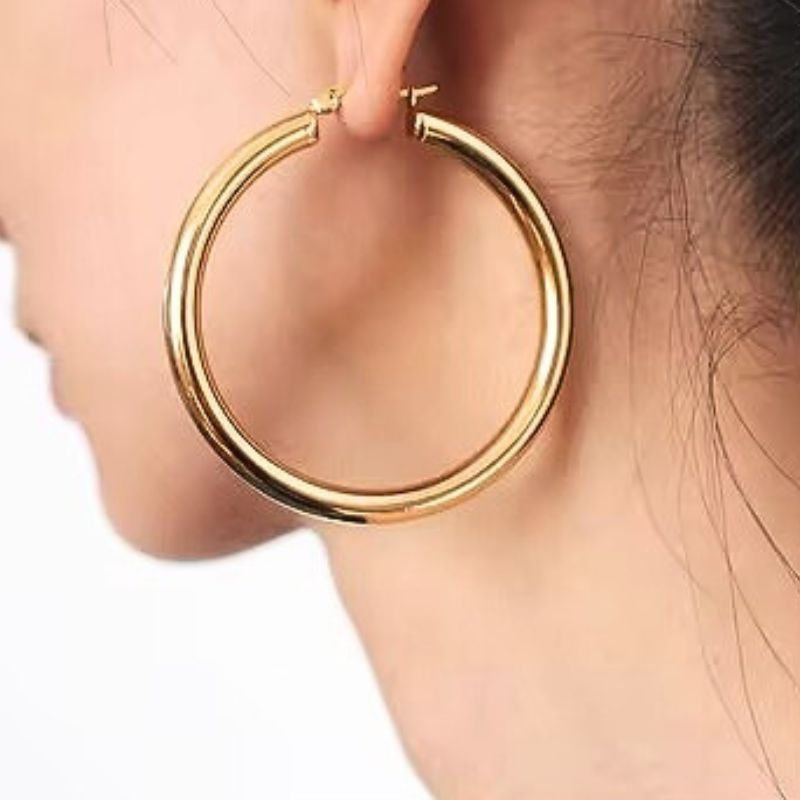 Wide Round Earrings - Jeffi