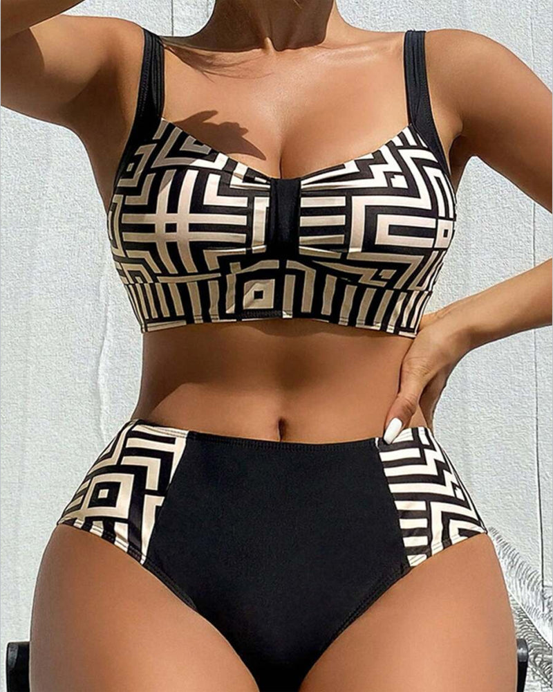 Printed Stylish Two-Piece Bikini