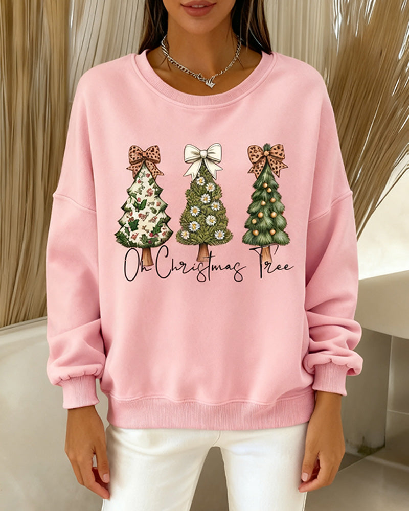 Printed Loose Fit Sweatshirt With Dropped Shoulders