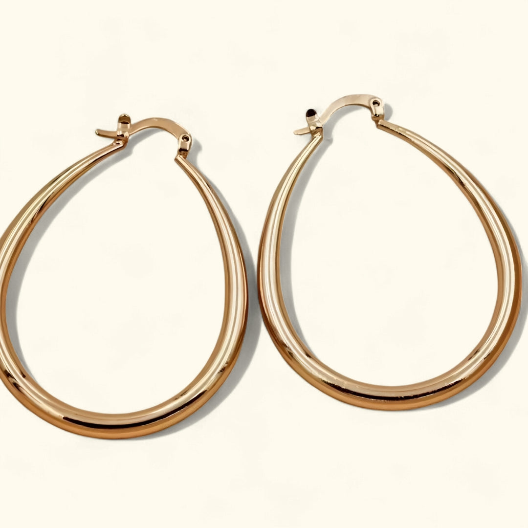 Bolle Golden Hoop Earrings – Vintage Look & Waterproof