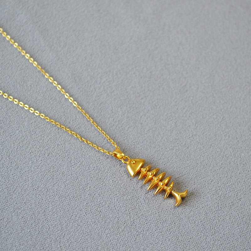 Elegant Gold-Plated Herringbone Necklace - Merle for a Timeless Look