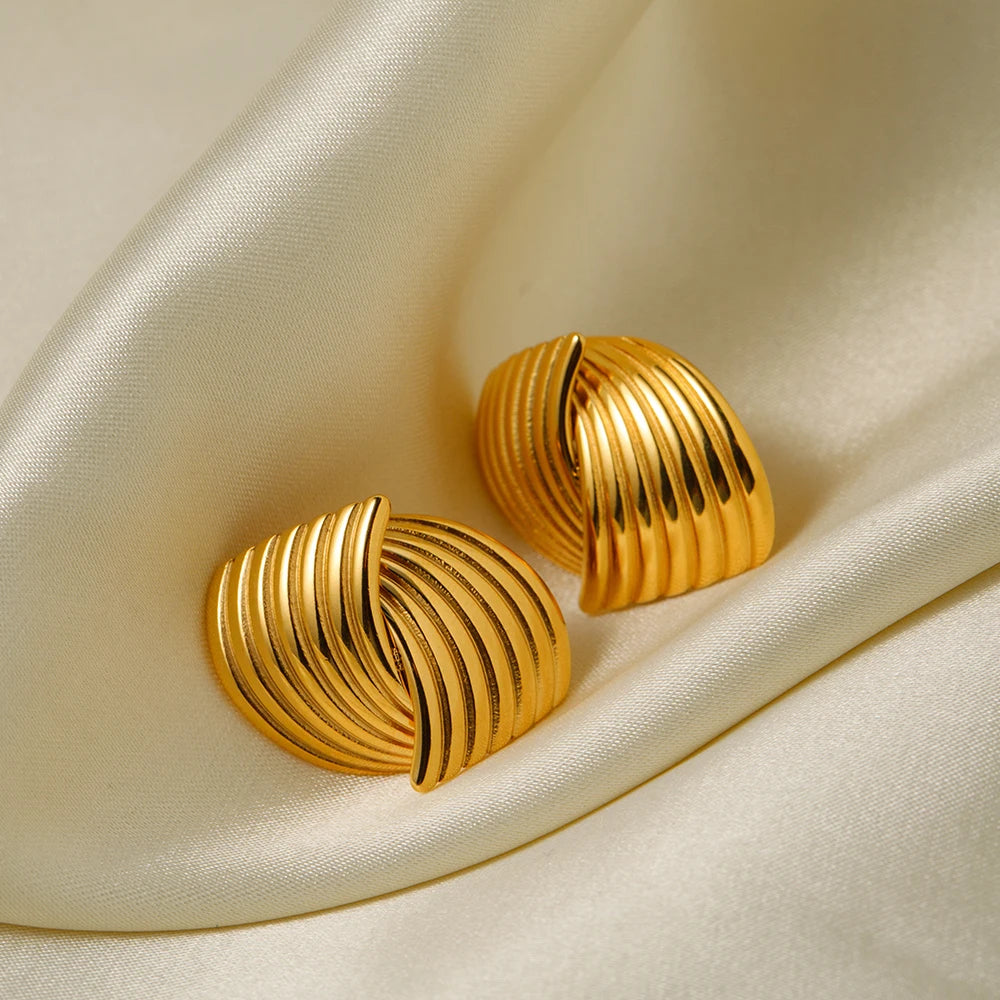 Shining Bronze Earrings