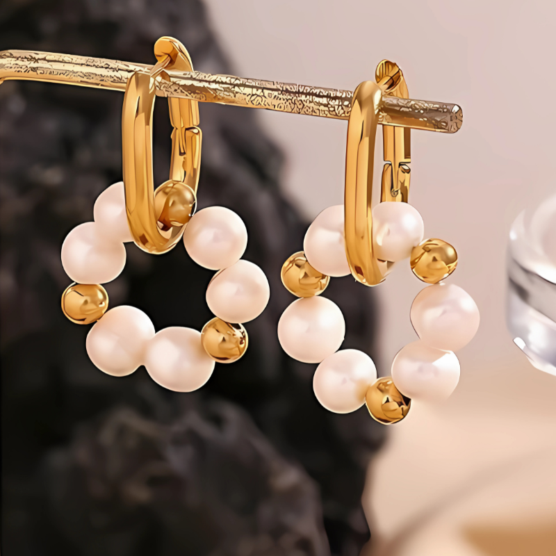 Stylish Pearl Bengelen Earrings - Lana for an Elegant Look