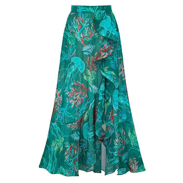 Ayla Marine Print One-Piece