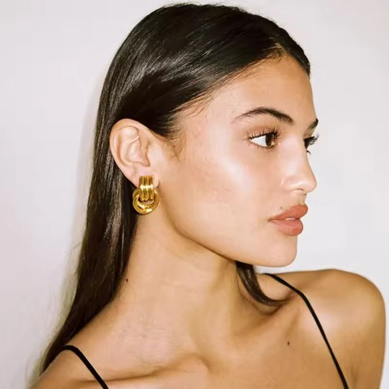Layered Earrings Gold and Silver - Verlienne