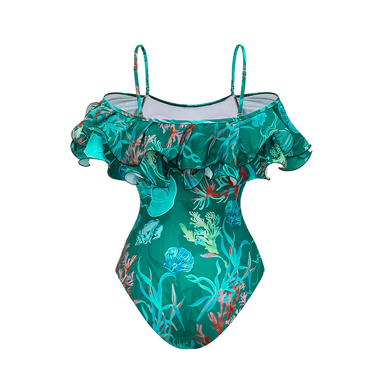 Ayla Marine Print One-Piece